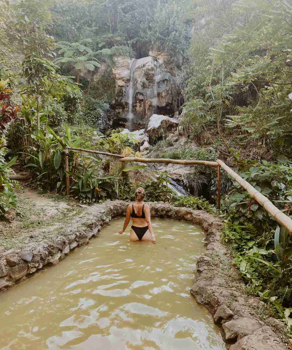 The jungle spa at Sapphire Falls & Jungle Spa a beautiful waterfall in Saint Lucia