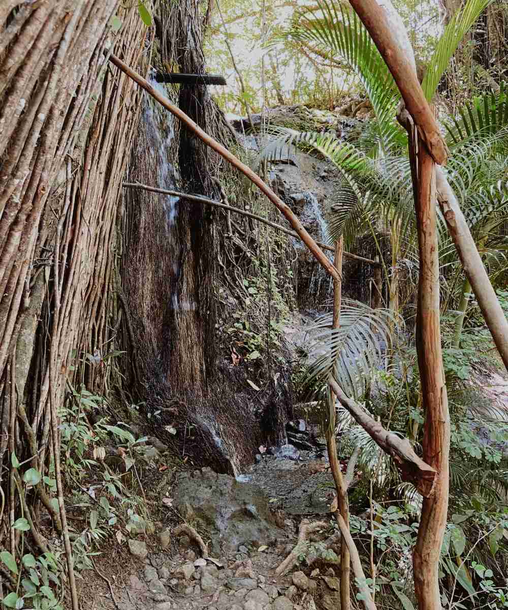La Tille Falls in St Lucia