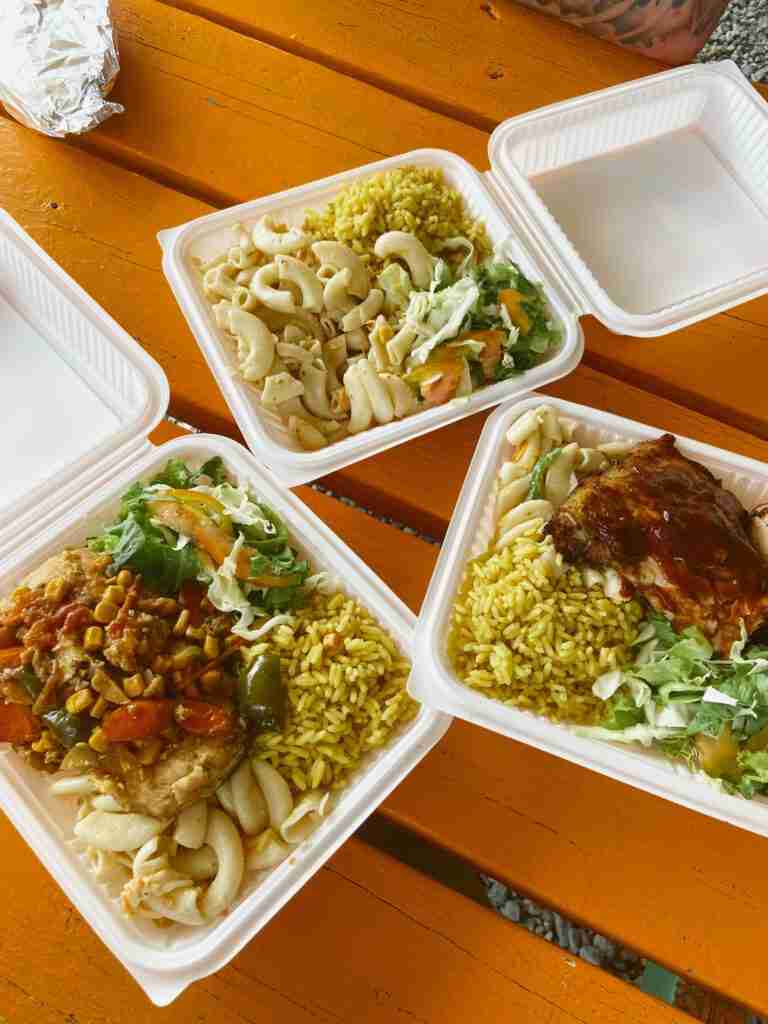 Local food in Bequia St Vincent and the grenadines