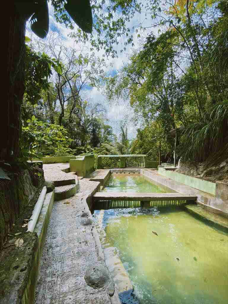 the pools at piton waterfall in st lucia