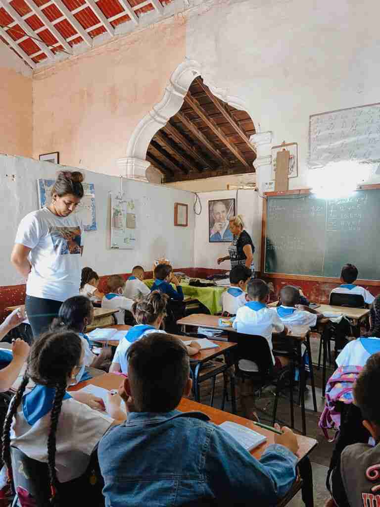 school classrom in cuba