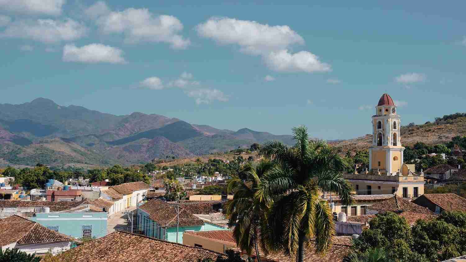 travel to cuba view of trinidad from the bell tower
