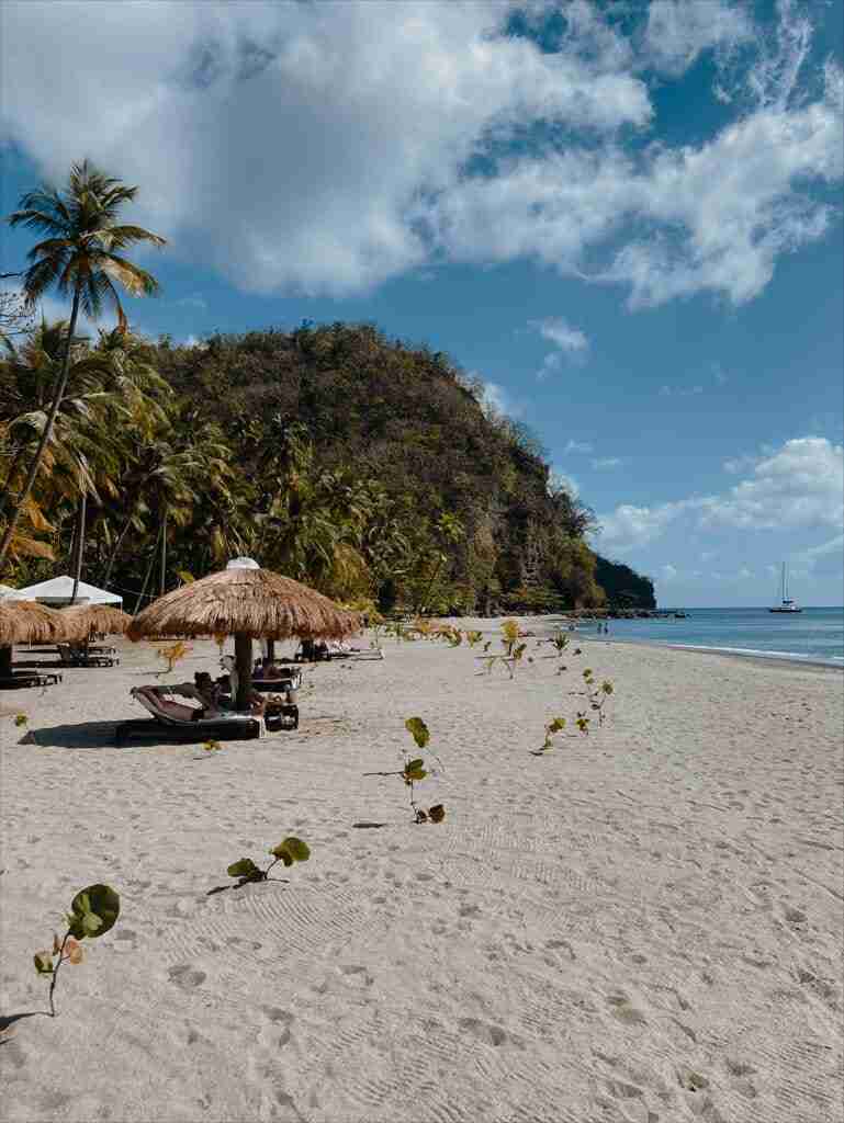 Anse Mamin beach in St Lucia
