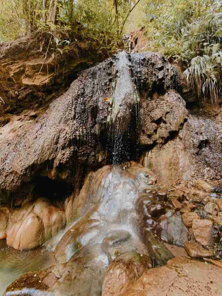 piton waterfall in st lucia