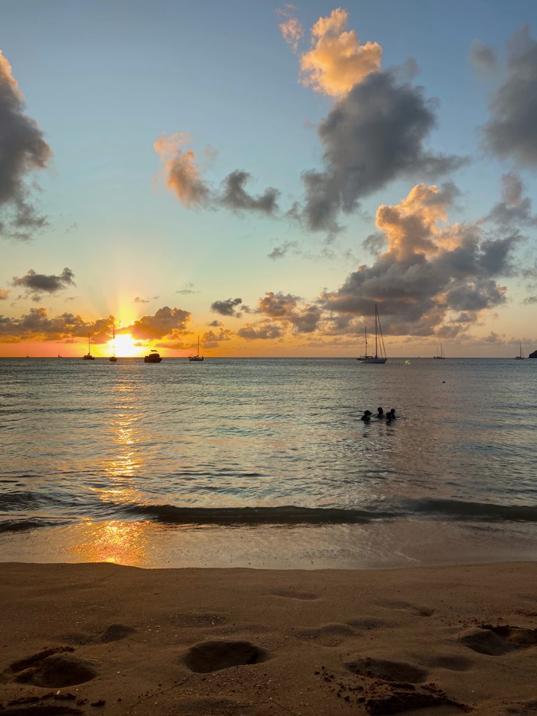 sunset beach picnic st lucia excursions