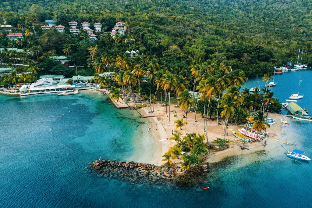 drone of marigot bay